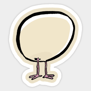 leg egg Sticker